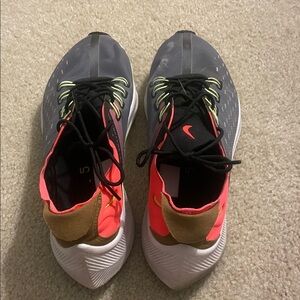 Nike Gray and Neon Athletic Sneakers